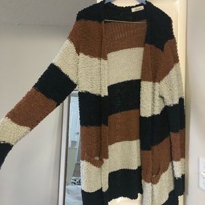 Multi-Colored long Sleeve Cardigan